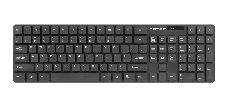 Natec stingray wireless keyboard & mouse combo black, , medium-null