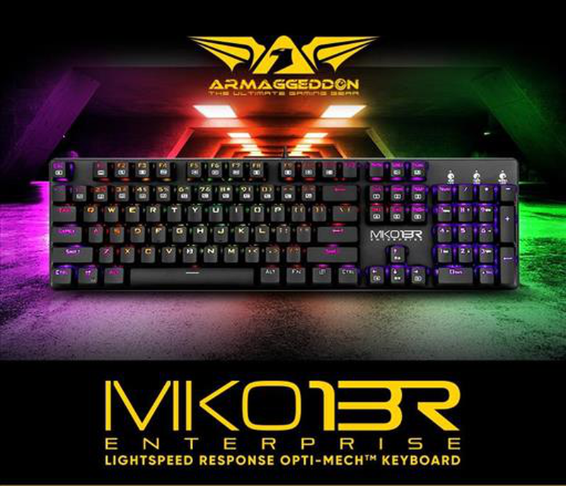 Armaggeddon mko-13r progaming optical mechanical keyboard, , medium image number null