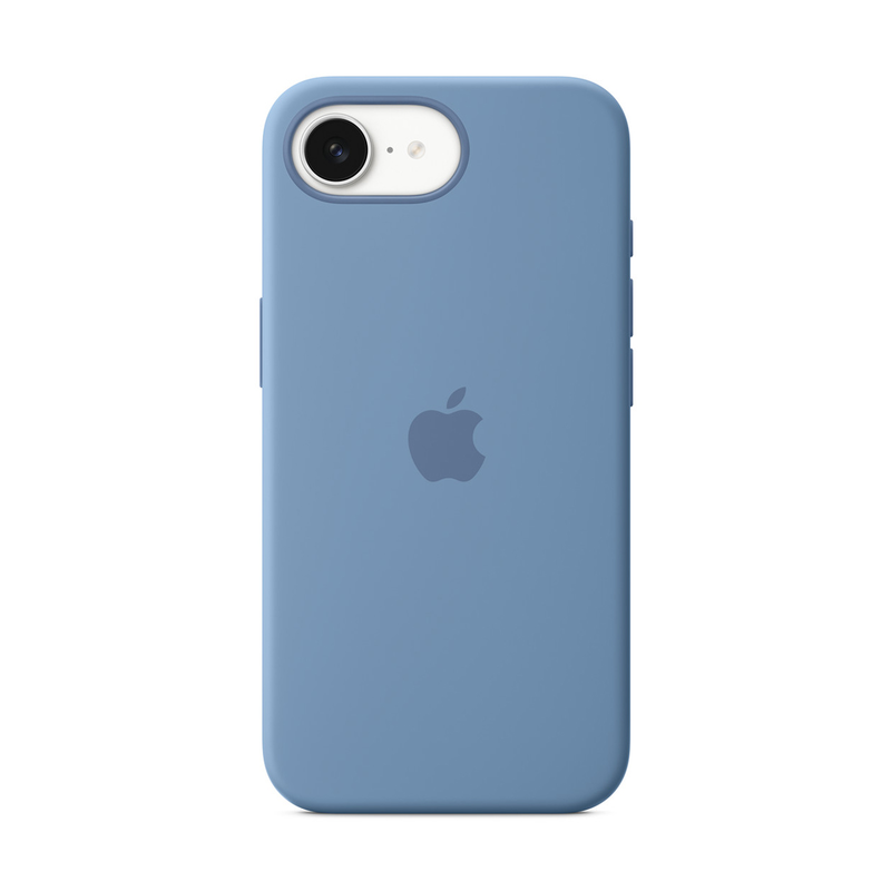 iPhone 16e silicone case winter blue-null