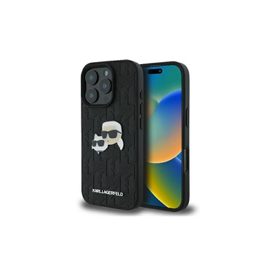 Karl lagerfeld iPhone 16 pro max monogram head pin black, , medium
