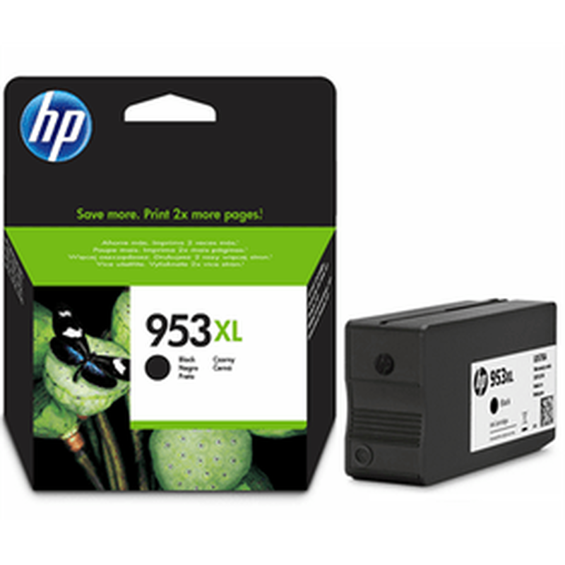 Hp original 953xl black ink cartridge, , medium-null