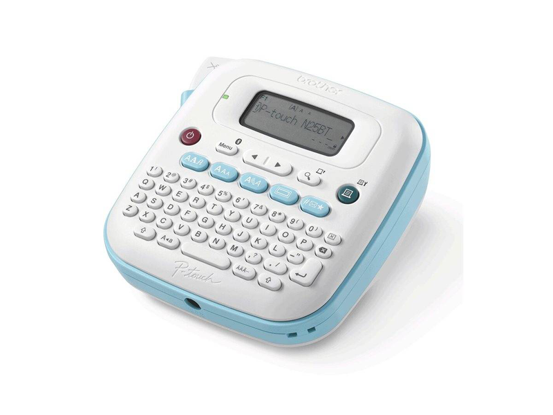 Brother p-touch pt-n25bt label maker | bluetooth | 12mm btag | blue/white, , medium-null