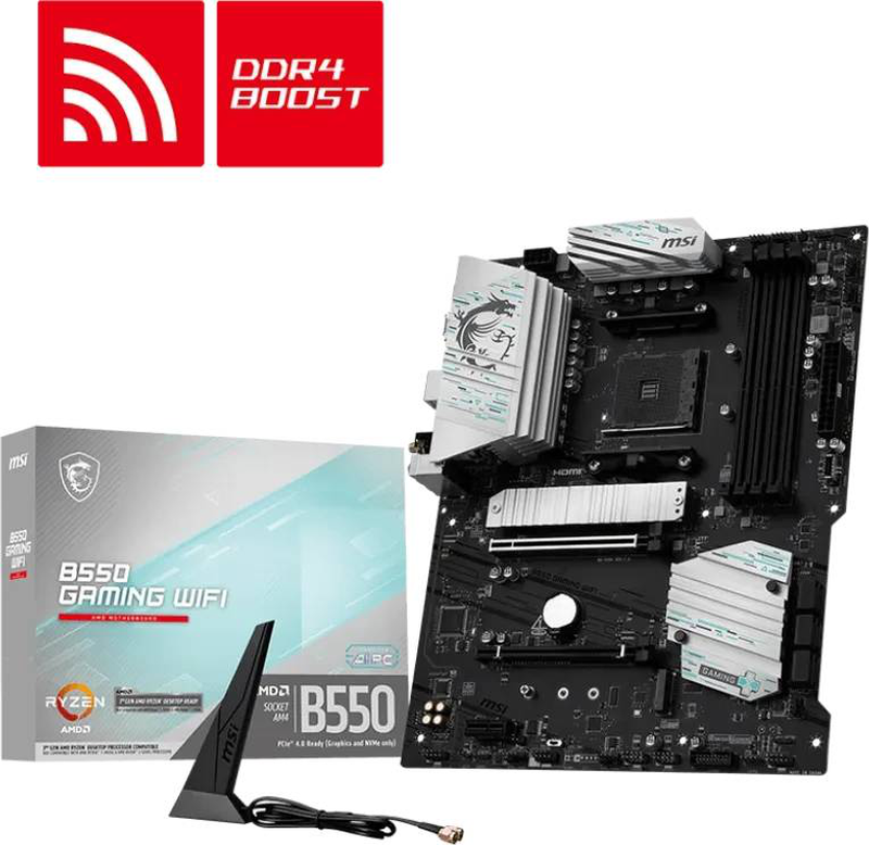 Msi b550 gaming Wi-Fi am4 atx motherboard Wi-Fi 5, , medium-null