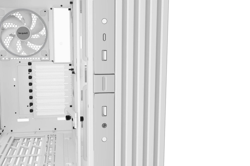 Be quiet! Light base 900 fx bgw72 full tower pc case e-atx panoramic glass 4x 140mm argb fans dual-chamber white-null