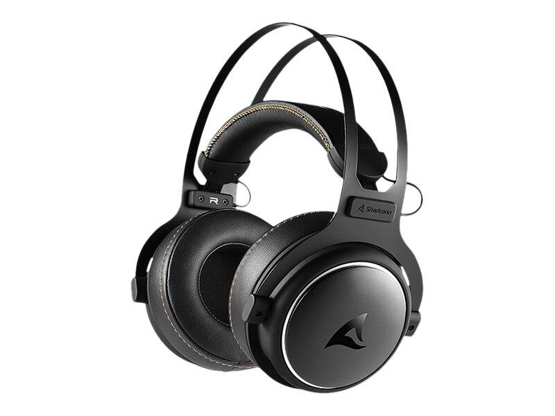 Sharkoon skiller sgh50 wired gaming headset 50mm drivers hi-res audio detachable mic 3.5mm jack black-null