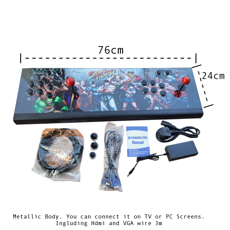 Pandora box gaming console 26,800 games metallic version-null