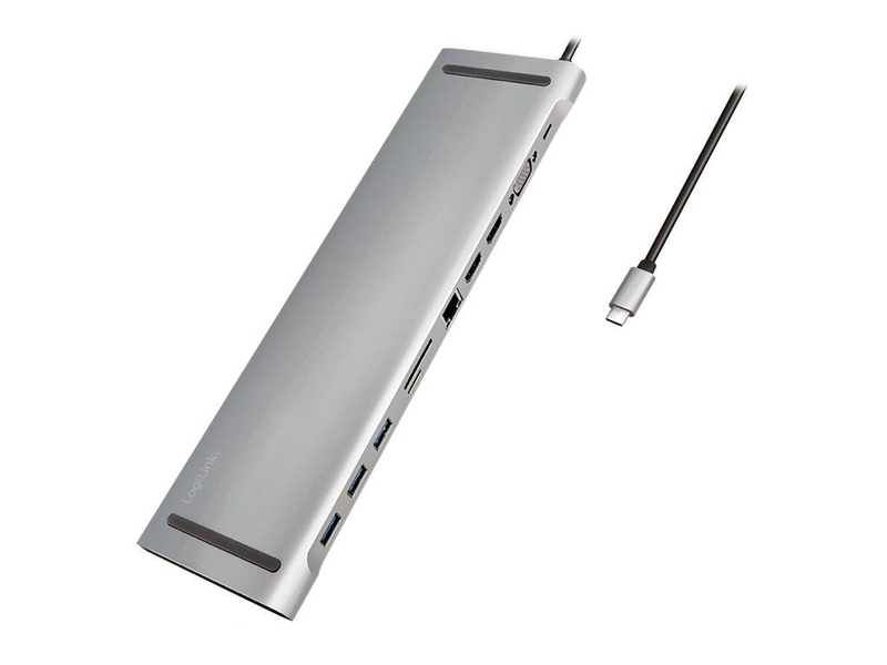 Logilink / docking station / USB-c 3.2 Gen 1 / vga, 2 x HDMI / gige, , medium-null