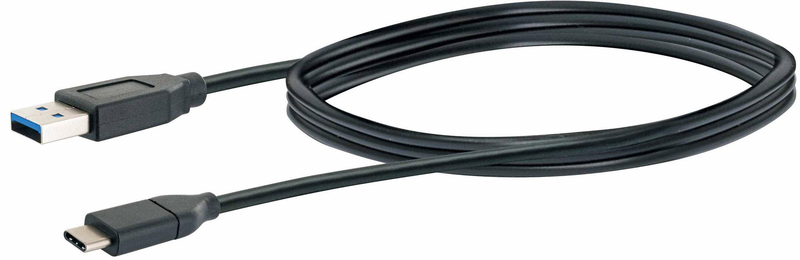 Schwaiger professional / USB cable / USB type a (m) to USB-c (m) / USB 3.1 / 1 m / black-null