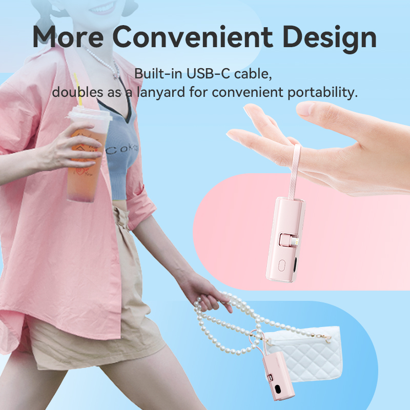 Vention powerbank 4800mAh 22.5w foldable lightning white fhrw0, , medium-null