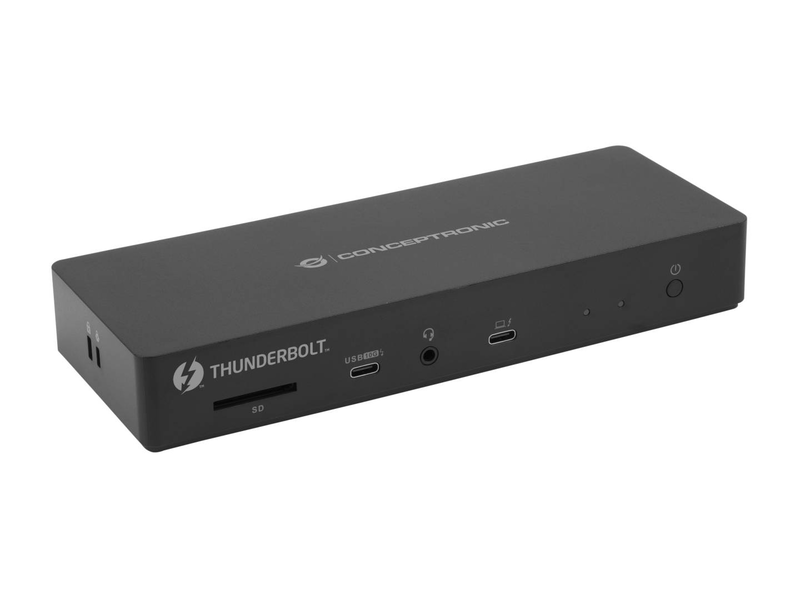 Conceptronic donn30b 13-in-1 thunderbolt 4 docking station, dual display 8k/4k, HDMI 2.1, 96w pd, 2.5GBe, sd 4.0-null