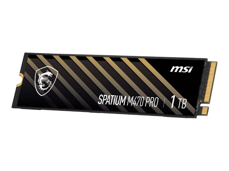 Msi spatium m470 pro s78-440l0j0-p83 1TB nvme SSD m.2 2280 pcie Gen4 up to 6000mb/s for gaming pcs and laptops-null