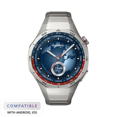 Huawei watch gt 5 pro 1.4" titanium, Titanium, medium