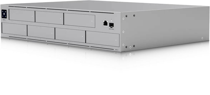 Ubiquiti unifi unas pro 7-bay 2u rackmount nas arm cortex-a57 quad-core 8GB 10GBe sfp+ raid diskless-null