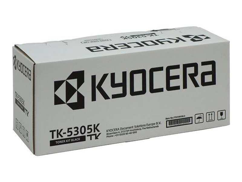 Kyocera tk-5305k original black toner cartridge 12000 pages for taskalfa 350ci 351ci laser colour printers 1t02vm0nl0-null