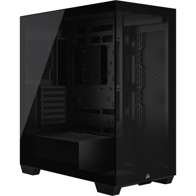 Corsair 3500x windowed mid-tower tempered glass - black (cc-9011276-ww)-null