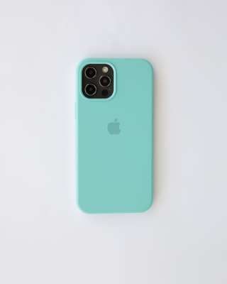 I-phone silicone case turquoise 15 pro