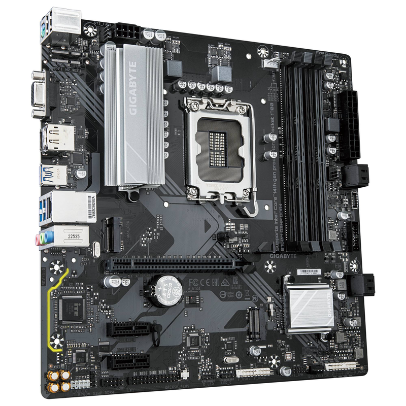Gigabyte b760m d3hp ddr4 micro-atx motherboard lga 1700 intel b760 pcie 4.0 dual m.2 HDMI dp vga gbe black-null