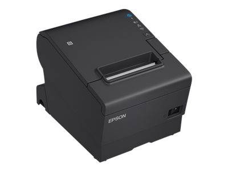 Epson tm t88vii (132) / receipt printer / thermal line / roll (7.95 cm) / 180 x 180 dpi / up to 500 mm/sec / USB 2.0, lan, poweredUSB, USB 2.0 host / cutter / black, , medium-null