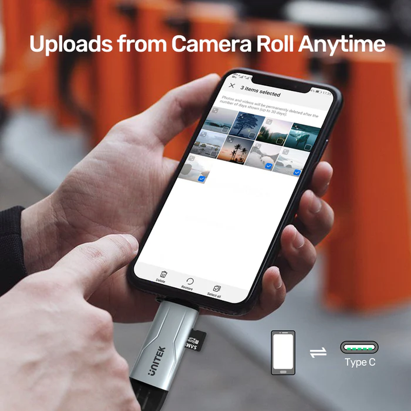 Unitek USB c/a card reader 5GBps, , medium-null