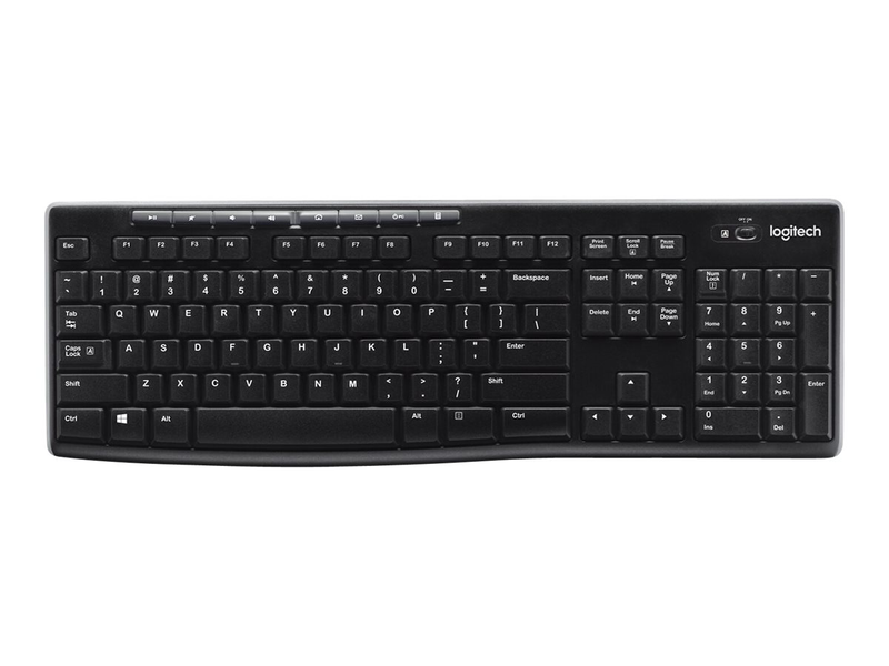 Logitech wireless keyboard k270 - keyboard - wireless - 2.4 GHz - spanish, , medium-null