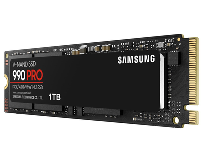 1TB m.2 ssd nvme Gen.4 samsung 990 pro  (mz-v9p1t0bw), , medium