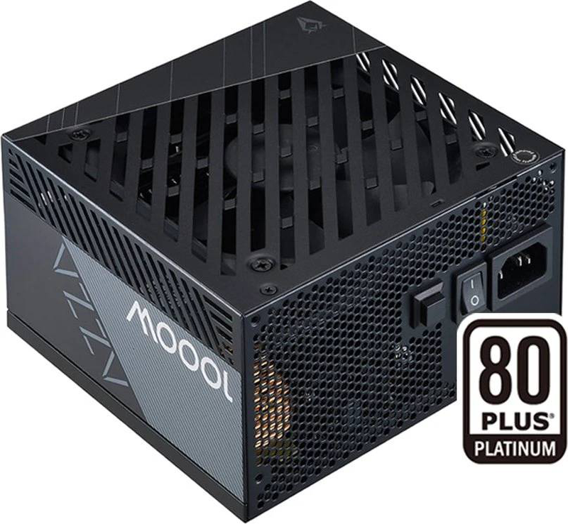 Azza psaz-1000p power supply 1000w atx 3.1 80 plus platinum fully modular 120mm hyb fan pcie 5 16-pin black-null