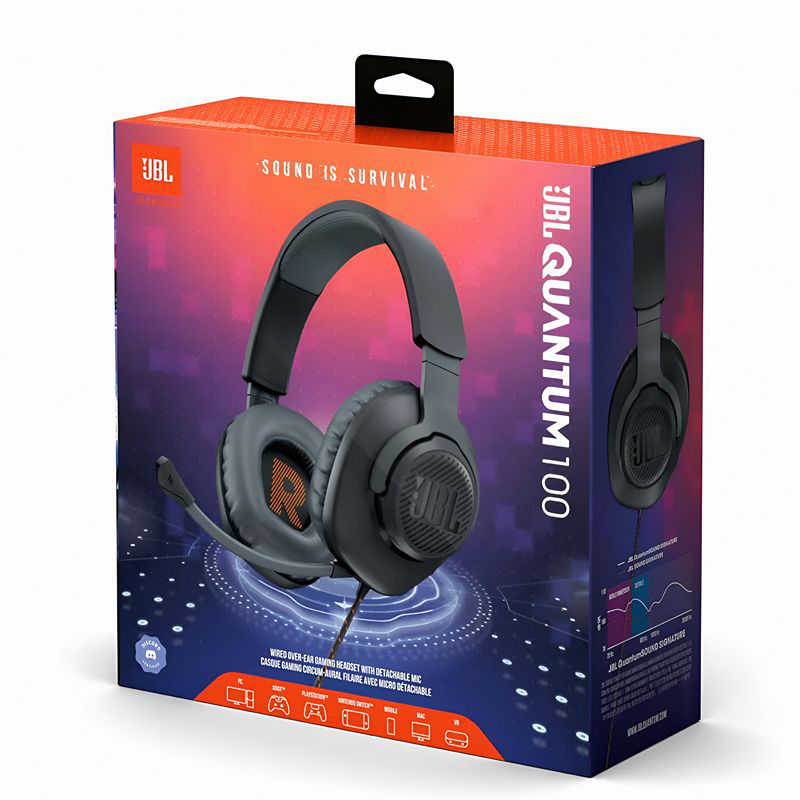 Jbl quantum 100 wired over-ear gaming headset, , medium-null