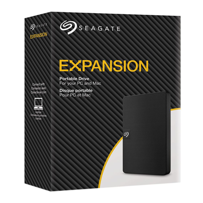1TB 2.5" USB3.0 seagate expansion portable external hard disk, Black, medium
