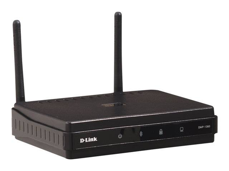 D-link dap-1360 n300 wireless access point Wi-Fi 4 2.4 GHz multi-mode detachable antenna range extender-null