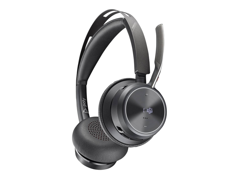 Poly voyager focus 2-m / headset / on-ear / bluetooth / wireless / active noise cancelling / USB-c via bluetooth adapter / black / certified for microsoft teams, , medium-null