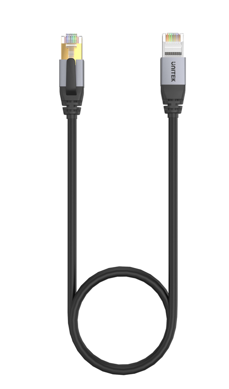 Unitek network patch cable cat8 black 5.0m c18149a-5m, , medium-null