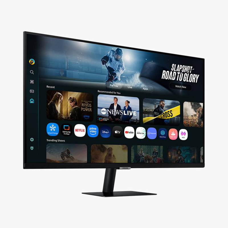 Samsung smart monitor m7 m70f ls32fm700uuxen 32" 4k uhd va tizen smart TV apps USB-c 65w Wi-Fi bluetooth hdr10 vision ai black-null