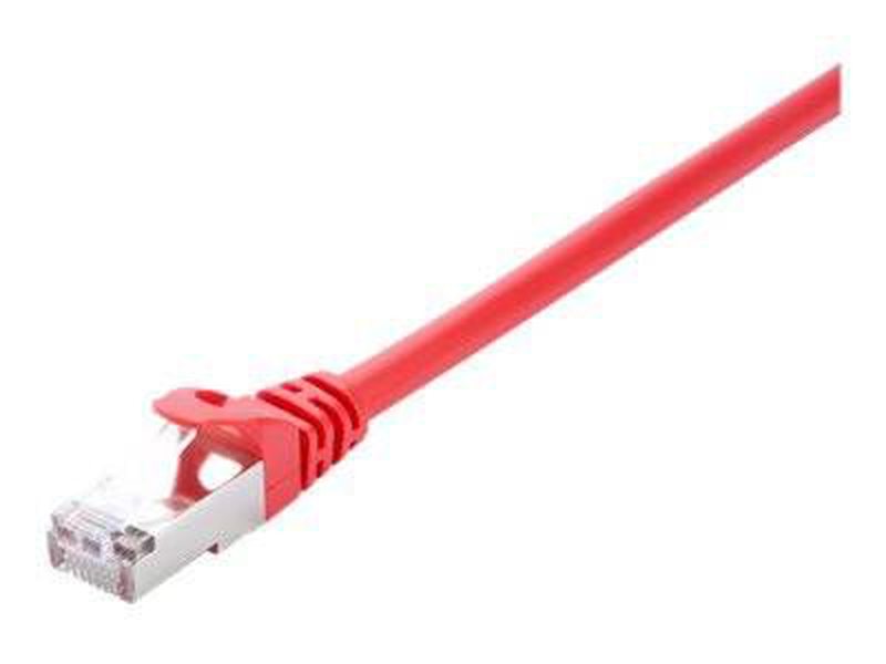 V7 patch cable rj-45 10m stp cat6 / molded, snagless / red-null