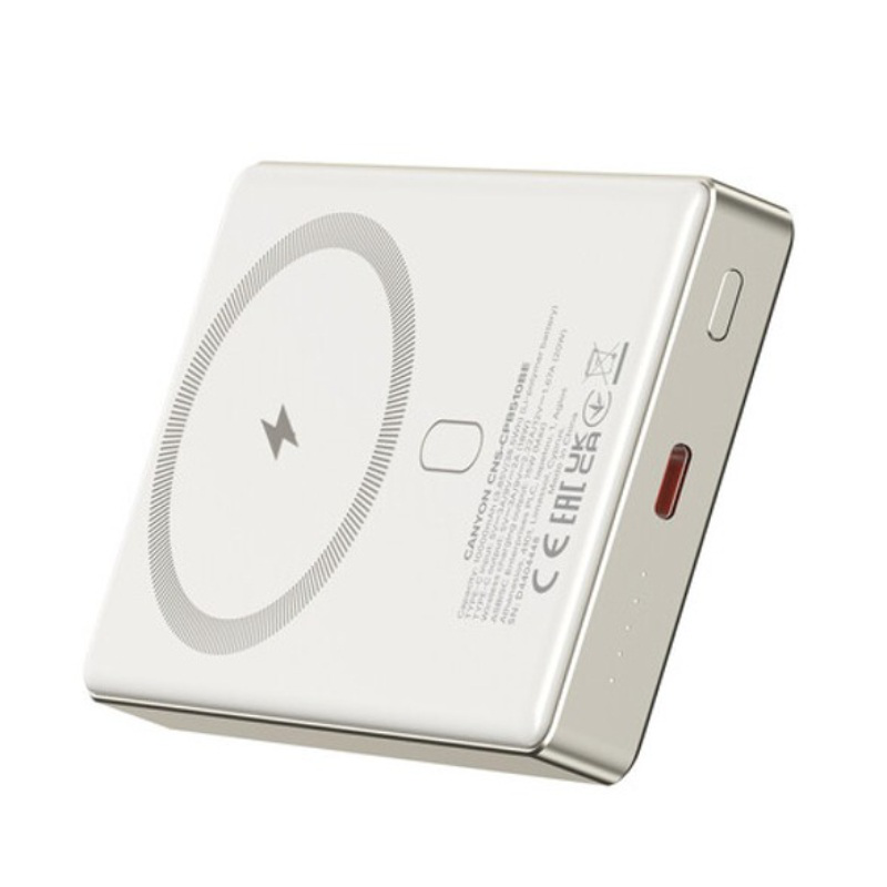 Product image: Canyon power bank 10000mAh 20w - beige, , medium-null