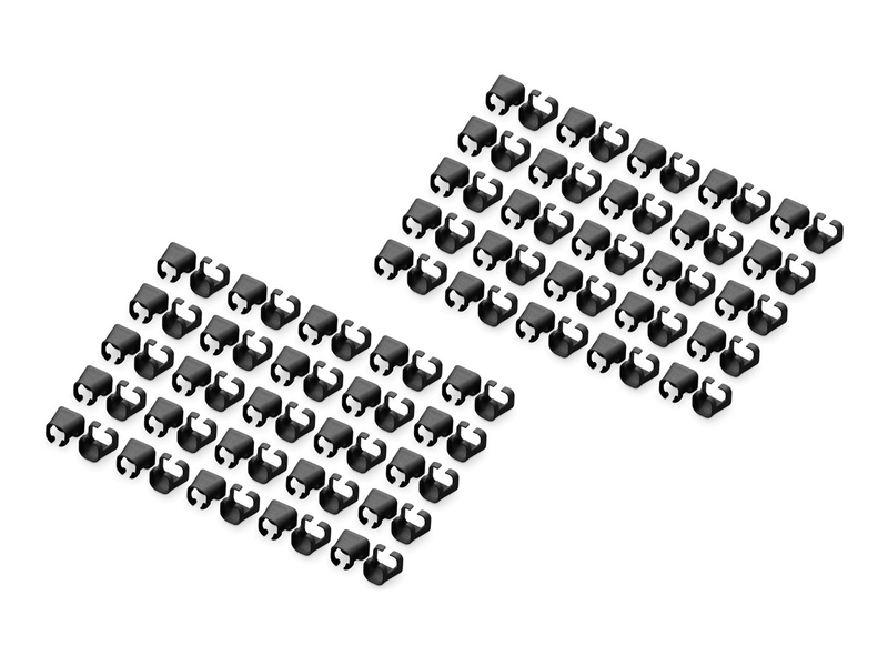Digitus - cable colour coding clips - for patch cable - black (pack of 100)-null