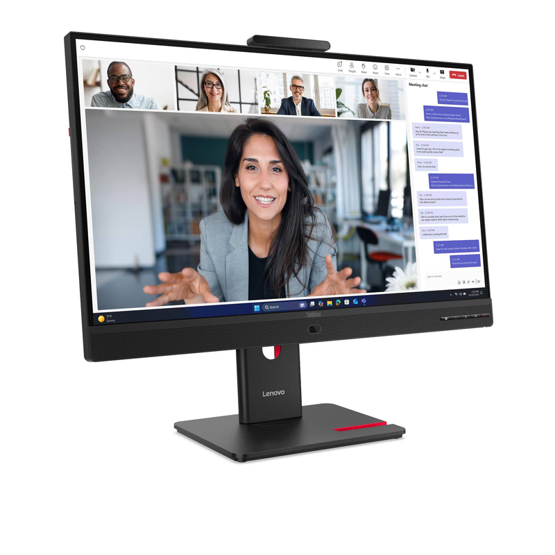 Lenovo thinkvision t27qd-4v 64b8uat1uk 27 inch qhd 2560x1440 ips 120hz USB-c docking 100w webcam conferencing monitor black-null