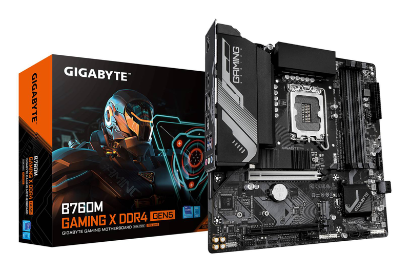 Gigabyte b760m gaming x ddr4 Gen5 micro-atx motherboard lga 1700 intel b760 ddr4 pcie 5.0 x16 dual m.2 2.5GBe black-null