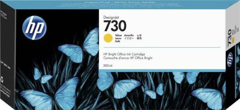 Hp 730 / 300 ml / high capacity / yellow / original / designjet / ink cartridge / for designjet t1700, t1700 postscript, t1700dr, t1700dr postscript, , medium-null
