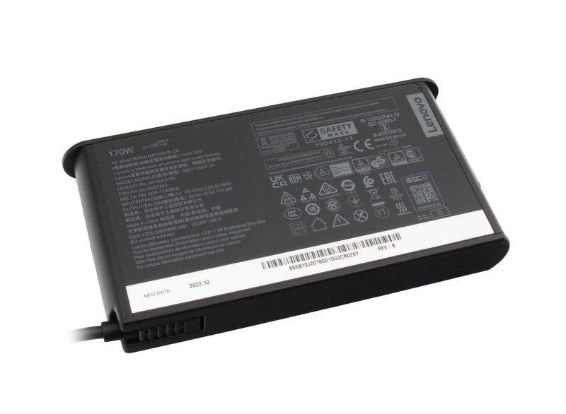Lenovo 170w slim tip ac adapter 4x20s56701 20v 8.5a for thinkpad p mobile workstations eu black-null