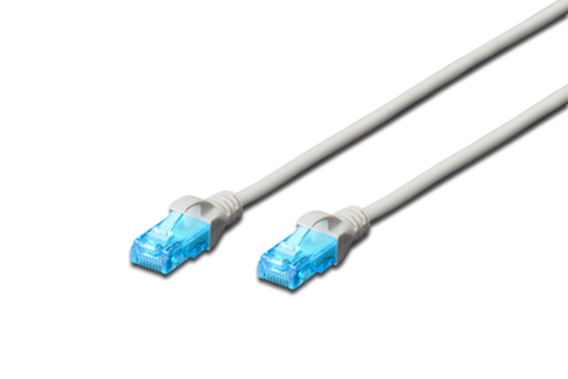 Digitus cat 5e u/utp patch cord | 0.25 m | awg 26/7 | pvc jacket | rj45 to rj45 | grey-null