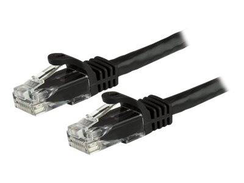 Startech.com 1.5 m cat6 cable / black patch cord / snagless / etl verified / patch cable / rj-45 (m) to rj-45 (m) / 1.5 m / utp / cat 6 / snagless / black-null