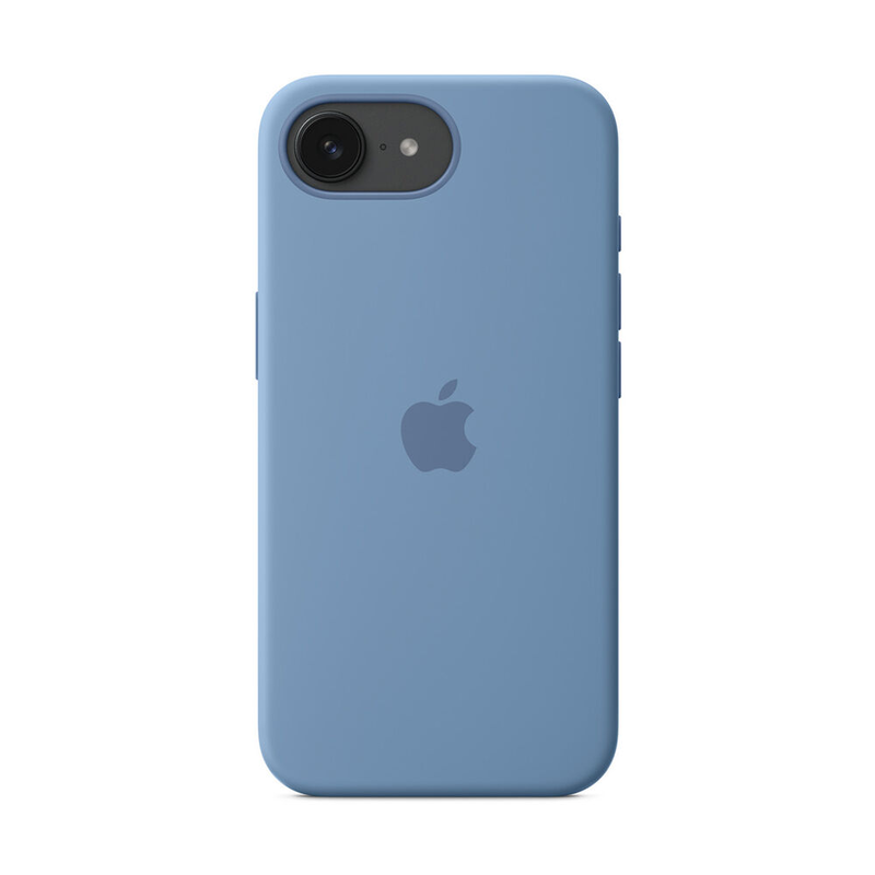 iPhone 16e silicone case winter blue-null