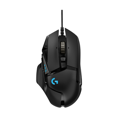 G502 hero 25k high performance lightsync rgb black, Black, medium