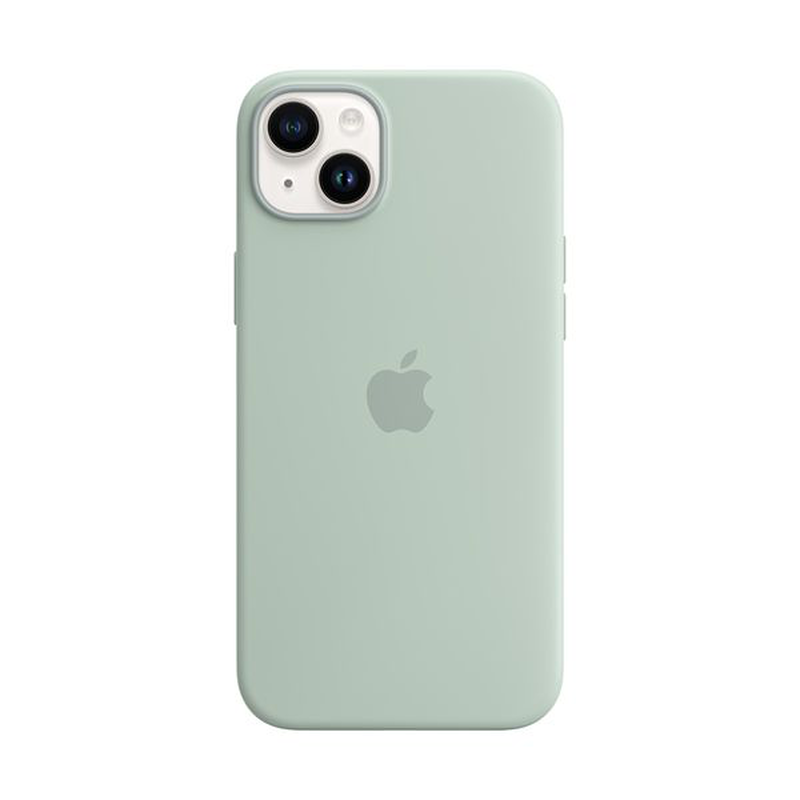 iPhone 14 plus silicone case with MagSafe succulent-null