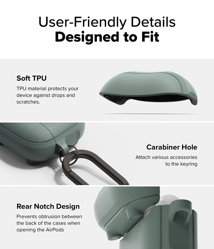 Product image: AirPods 4 case | onyx magnetic - sage green, , medium-null