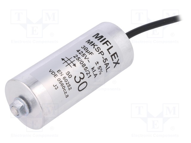30mf 425vac motor capacitor with cable, , medium-null