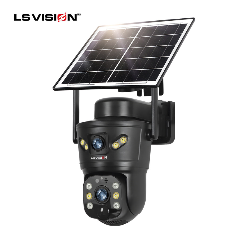 Product image: Ls vision v380 ls-cs5-4g-eu 2k 4G two-lens ptz solar outdoor camera black 20250520001, , medium-null