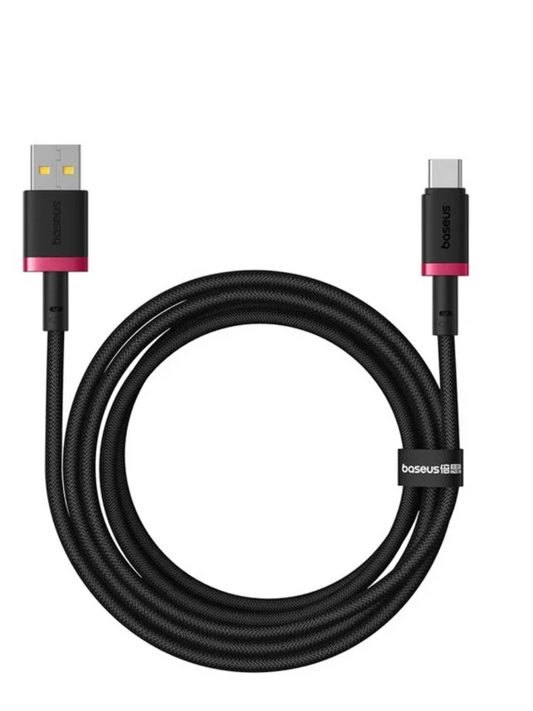 Baseus cable USB-c to USB-a dura series braided 1.0m black+red, , medium-null