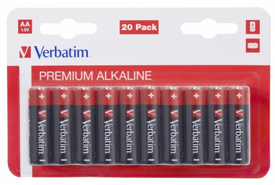 Verbatim alkaline aa 20pcs batteries