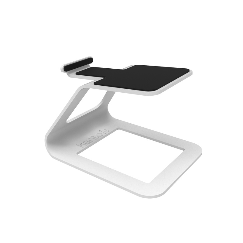 Kanto se2 elevated desktop speaker stands for small speakers - white, pair-null